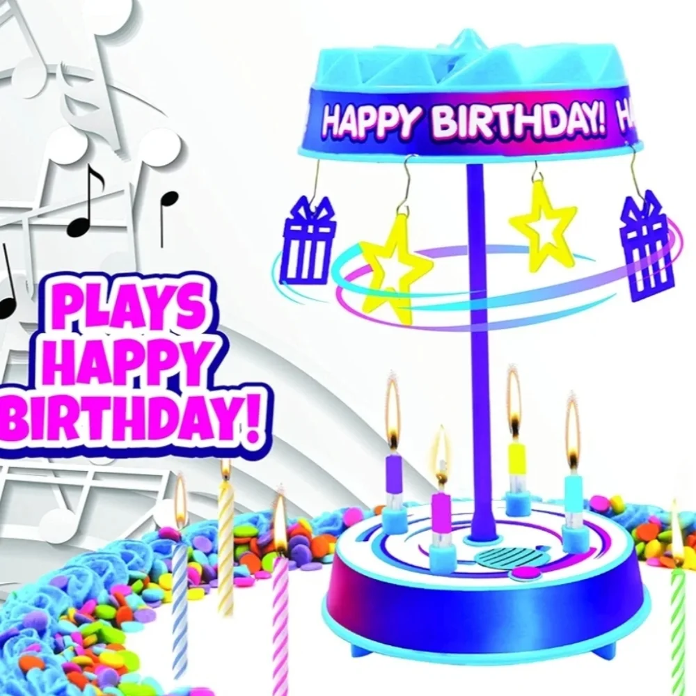 BEST PARTY EVER! Spincredible Candle Singing & Spinning Cake Topper